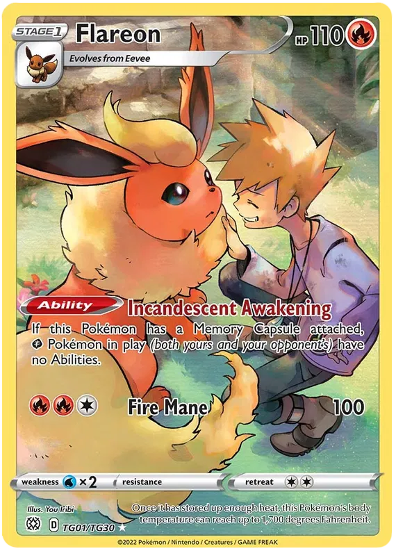 #TG01 Flareon Illustration Rare