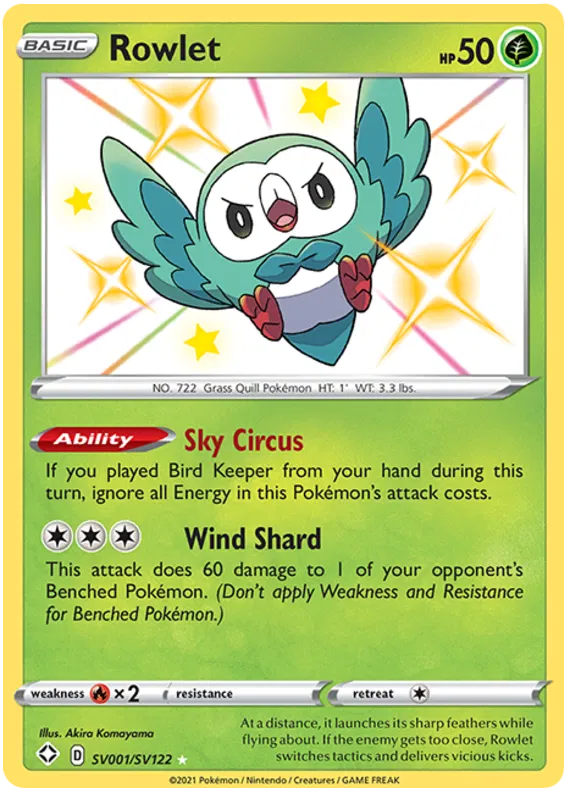#SV001 Rowlet Holo