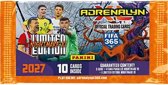 Adrenalyn XL FIFA 365 26/27 Nightmare sealed Boosterbox met exclusieve voetbaltenues en kaarten - verpakking