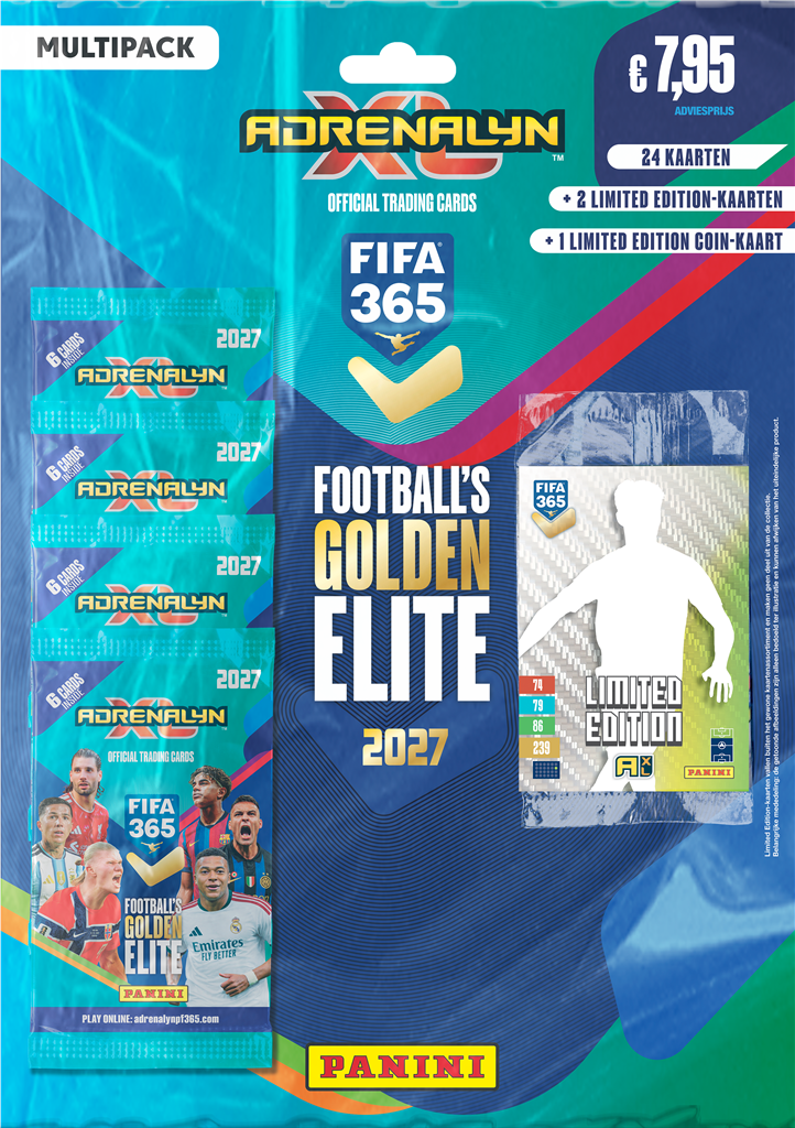 Panini Adrenalyn XL FIFA365 26/27 Multi Set met boosterpacks en limited edition kaarten