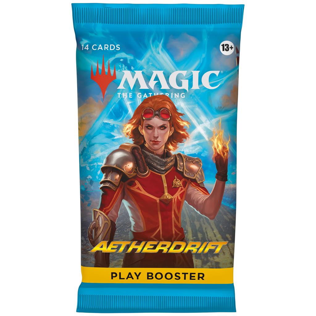 Magic the Gathering Aetherdrift boosterpack met verzamelkaarten van Wizards of the Coast voor kaartspel en Limited play