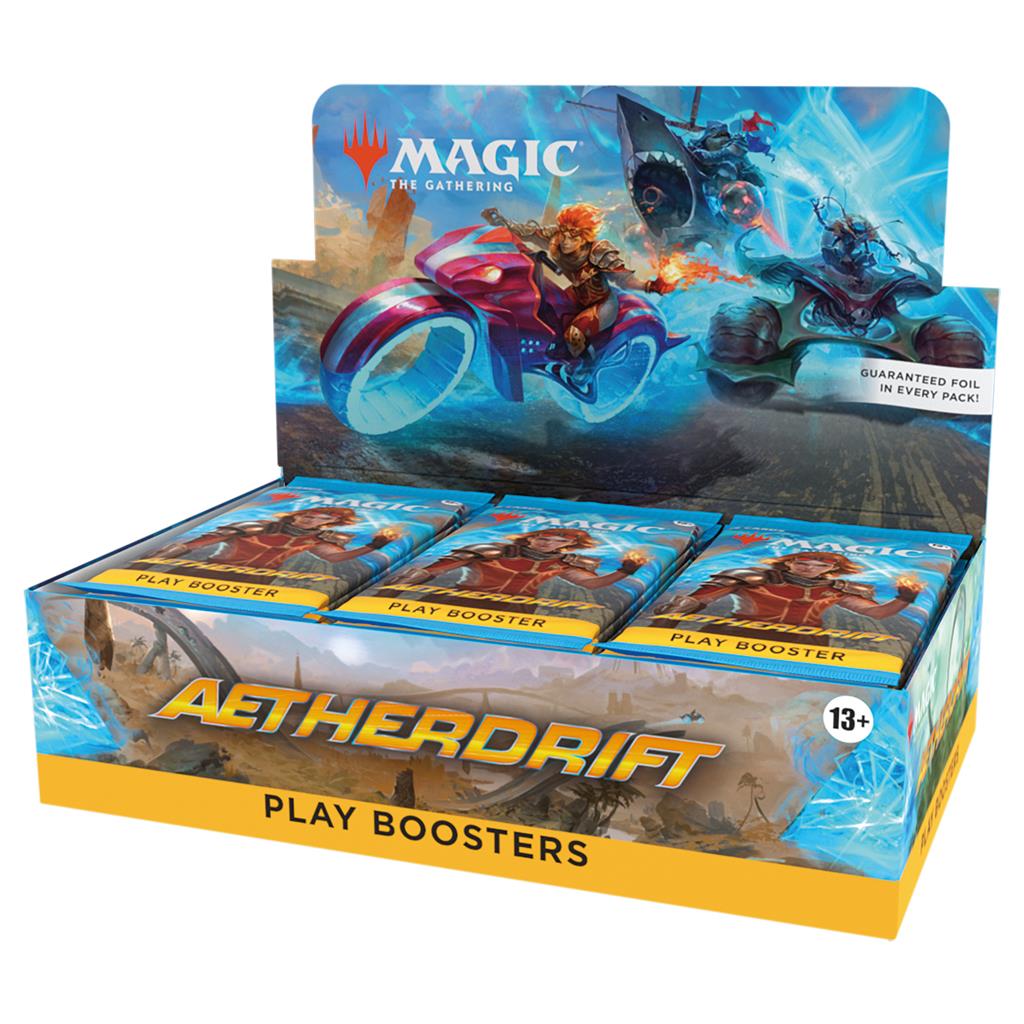Magic the Gathering Aetherdrift boosterpack met verzamelkaarten van Wizards of the Coast voor kaartspel en Limited play