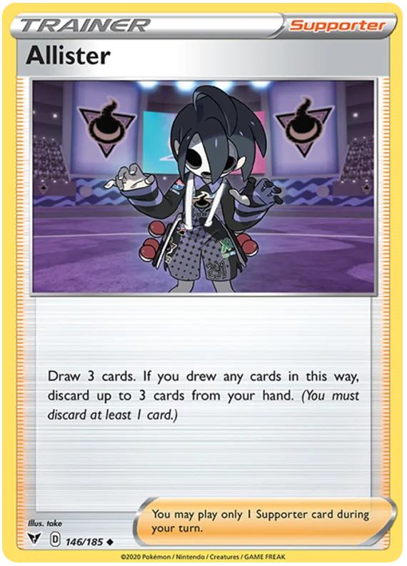 Allister Trainer Kaart common Vivid Voltage Pokémon