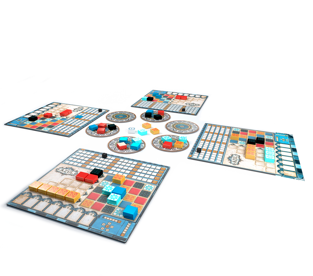 Azul bordspel met kleurrijke tegels, strategisch gezelschapsspel ideaal voor familie avond, vrienden avond en date night