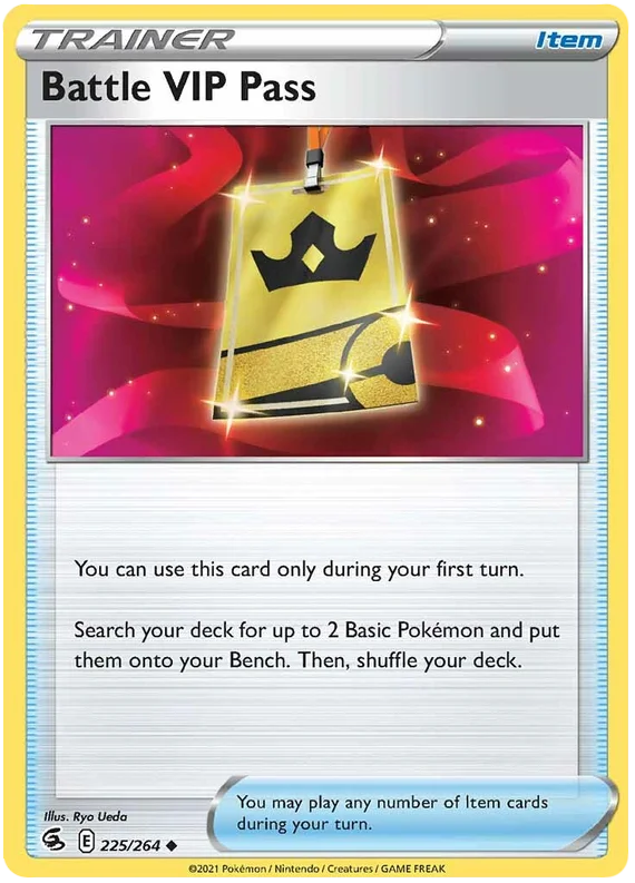 Battle VIP Pass Fusion Strike trainer kaart common pokemon kaarten losse pokemon kaarten pokemon verzameling