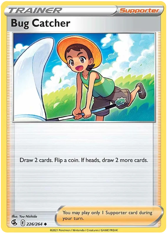 Bug Catcher Fusion Strike trainer kaart common pokemon kaarten losse pokemon kaarten pokemon verzameling