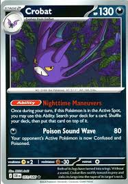 Crobat Reverse Holo pokémonkaart #051 uit de set Chaos Rising