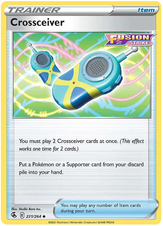 Crossceiver Fusion Strike trainer kaart common pokemon kaarten losse pokemon kaarten pokemon verzameling