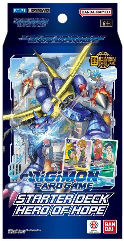Digimon TCG Hero of Hope Starter Deck ST-21 verpakking met MetalGarurumon
