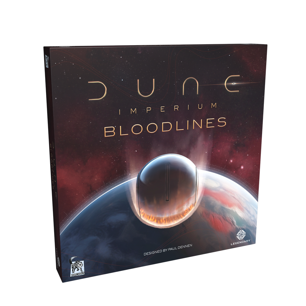 Dune Imperium Bloodlines uitbreiding Engels met Sardaukar Commanders, nieuwe leiders, tech tiles en contracten voor het bordspel Dune Imperium