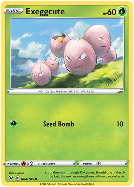 Exeggcute common kaart uit Pokémon Vivid Voltage set.