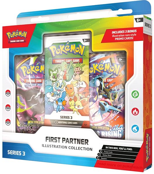 First Partner Illustration Collection Series 3 Pokémon kaartenset met starter Pokémon illustraties