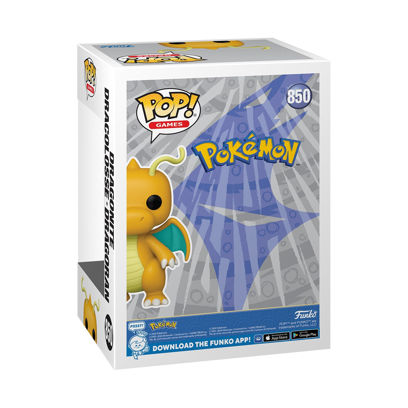 Funko Pop Dragonite Pokémon oranje beige groen zwart Funko Pop 850 speelgoed verzamelen