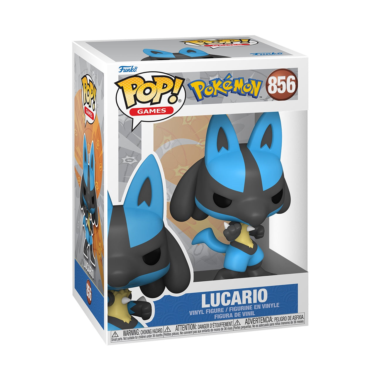 Funko Pop! Lucario Pokémon figurine blauw beige zwart