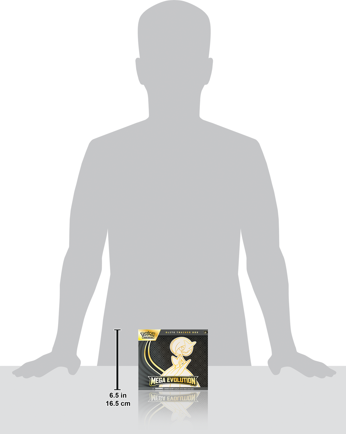 Pokémon Mega Evolution Elite Trainer Box met 9 boosterpacks, Alakazam promo kaart, sleeves en accessoires van Mega Gardevoir.