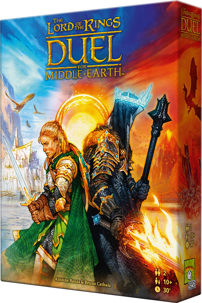 The Lord of the Rings Duel for Middle-earth Nederlands strategisch 2-speler bordspel met Frodo, Sam, Sauron en de Nazgûl