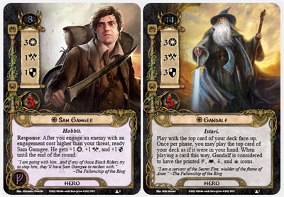 The Lord of the Rings LCG Fellowship of the Ring Expansion met Frodo, Gandalf en Aragorn, spannend kaartspel voor spelletjes avond en nerd avond