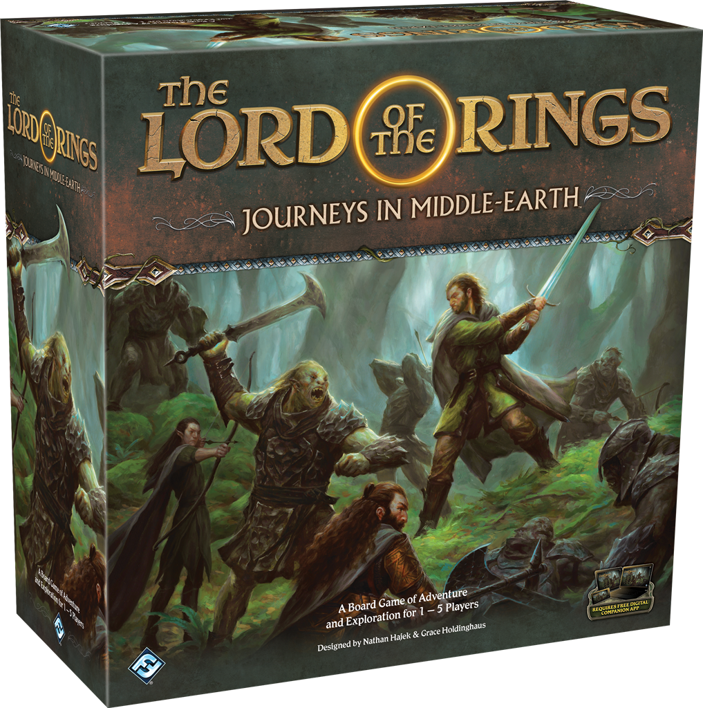 The Lord of the Rings Journeys in Middle-Earth bordspel met Gandalf, Frodo en Aragorn, perfect familiespel en vrienden spel voor Tolkien-fans
