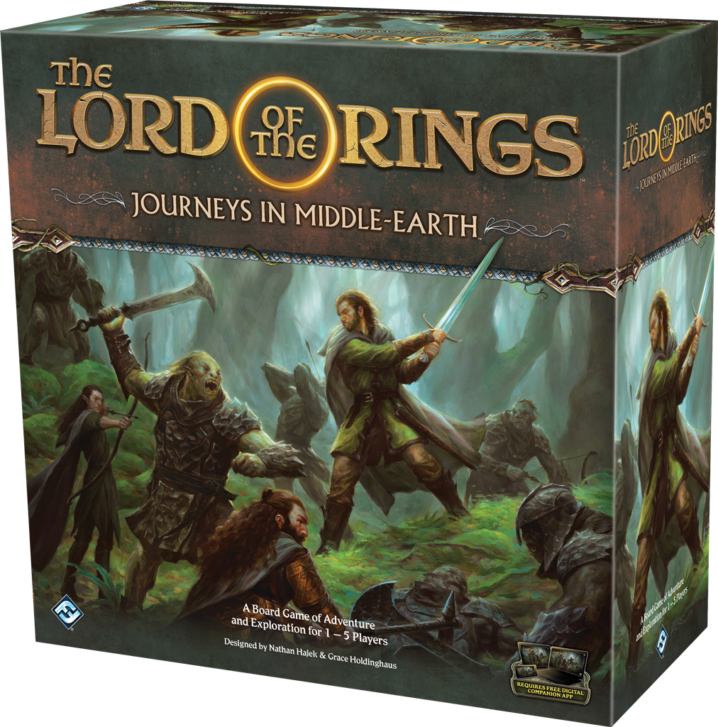 The Lord of the Rings Journeys in Middle-Earth bordspel met Gandalf, Frodo en Aragorn, perfect familiespel en vrienden spel voor Tolkien-fans