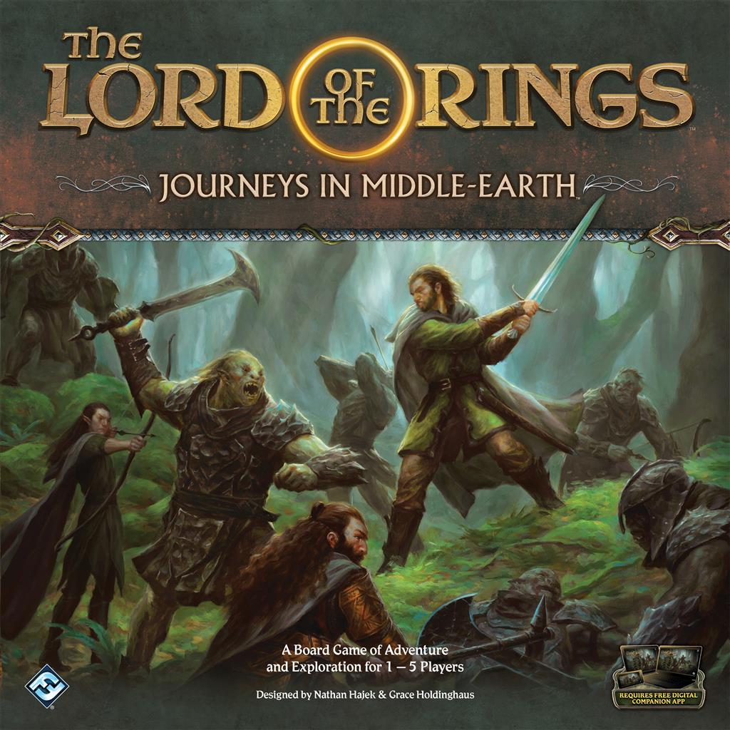 The Lord of the Rings Journeys in Middle-Earth bordspel met Gandalf, Frodo en Aragorn, perfect familiespel en vrienden spel voor Tolkien-fans