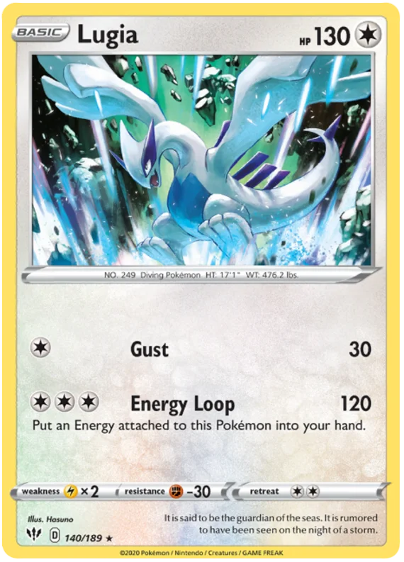 Lugia common Pokémon kaart Darkness Ablaze kopen voor verzameling