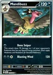 Mandibuzz #050 Reverse Holo Pitch Black Pokémon kaart uit Scarlet & Violet serie