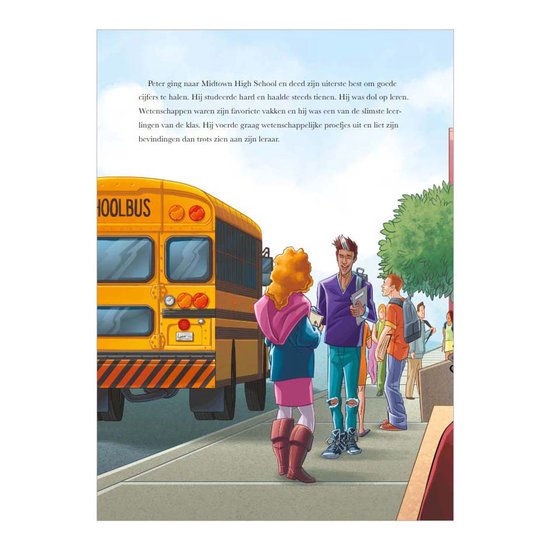 Hardcover Marvel Spider-Man Mijn megacoole verhalenboek met kleurrijke illustraties voor kinderen - zijaanzicht