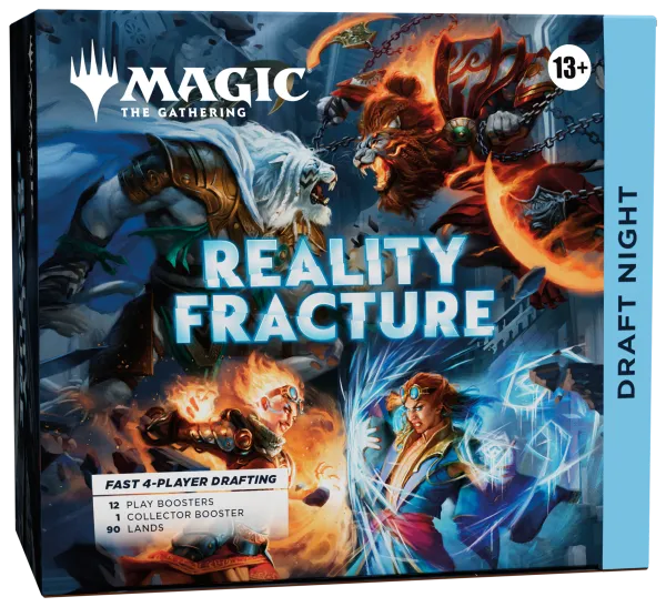 Magic: The Gathering Reality Fracture Draft Night box voor 4 spelers inclusief Collector Booster.