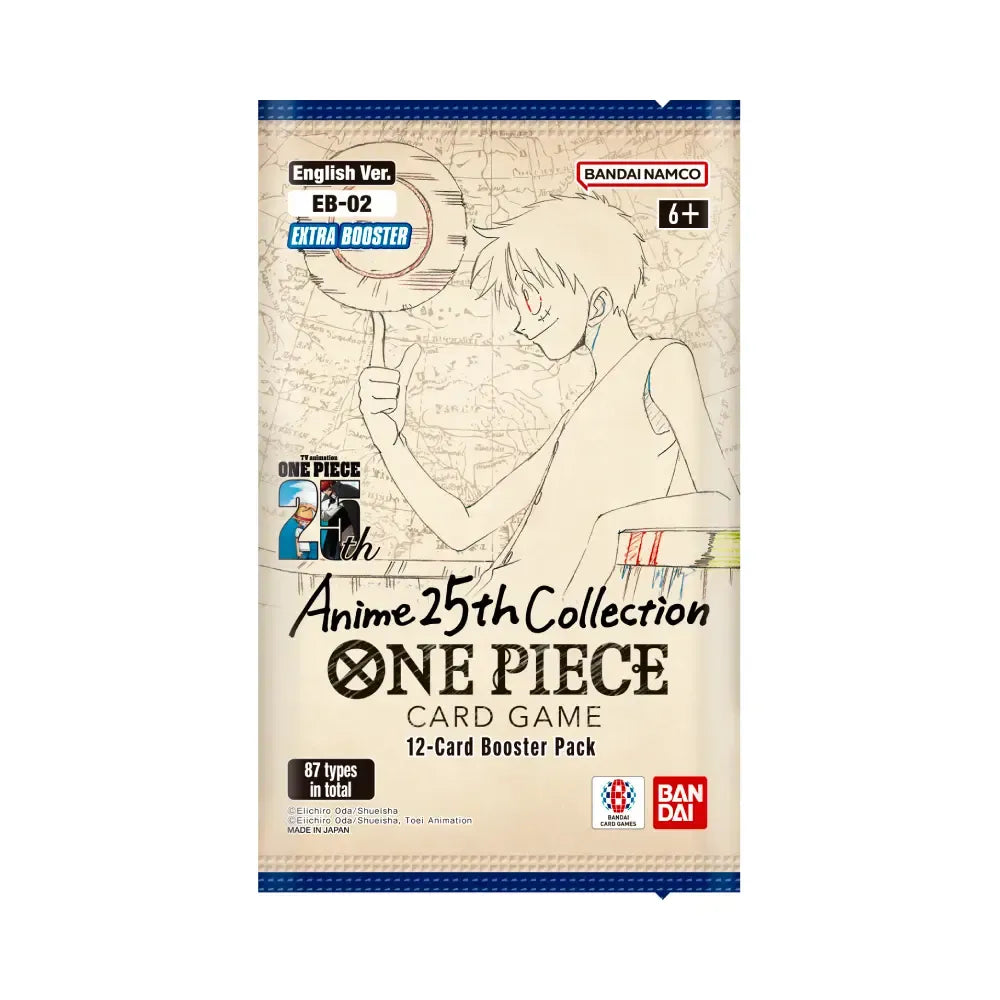 One Piece Anime 25th Collection EB-02 boosterpack van Bandai Namco met chase cards, SP kaarten en alt art kaarten