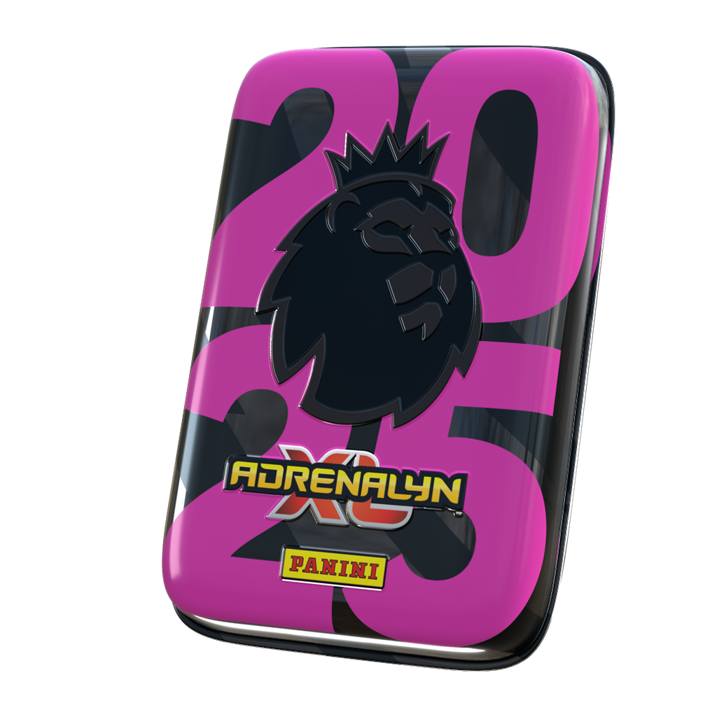 Panini Adrenalyn XL Premier League 24/25 Pocket Tin met 4 boosters, 2 Limited Edition kaarten en online coin kaart