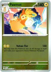 Pawmot Reverse Holo #034 kaart uit de Pokémon-set Phantasmal Flames