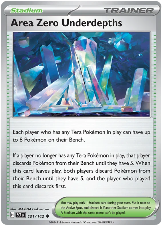 Pokémon Area Zero Underdepths stadium kaart nummer 131 uit de Stellar Crown set