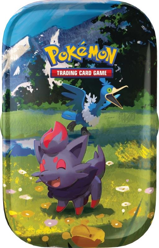 Pokémon TCG Ascended Heroes Mini Tin met Zorua en Cramorant artwork
