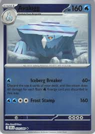 Avalugg Reverse Holo Pokémon kaart nummer 024 uit de Chaos Rising set