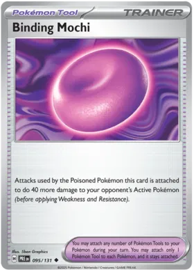 Binding Mochi common trainerkaart 095/131 uit Pokemon Prismatic Evolutions