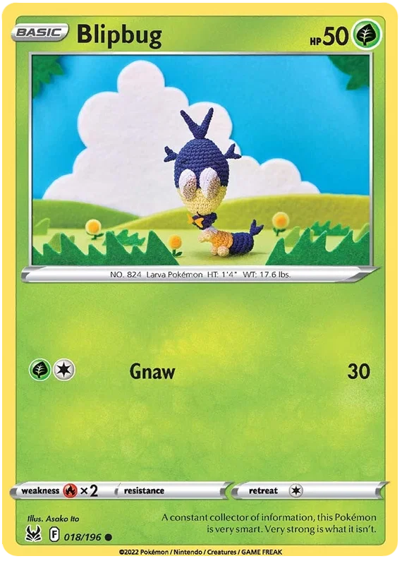 Pokémon Blipbug #018/196 common kaart uit de Lost Origin set