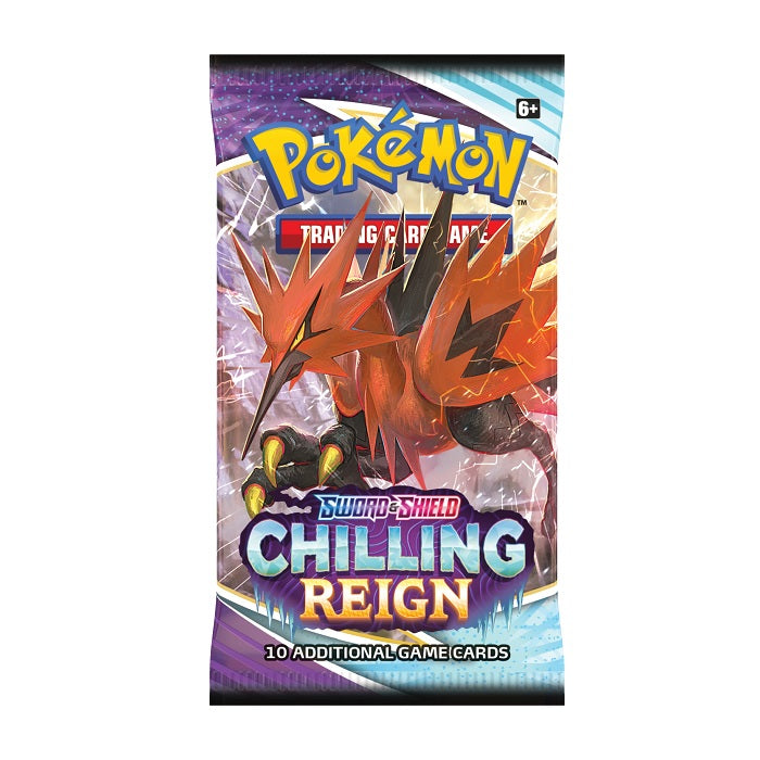 Pokémon Chilling Reign booster pack met kans op Snorlax, rainbow cards en Galarian legendaries
