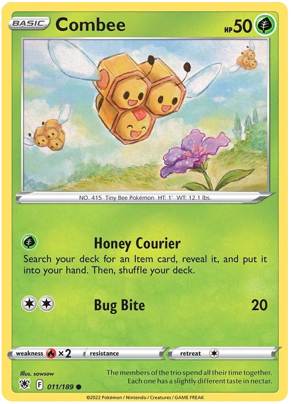 Combee #011/189 common kaart uit Pokémon Astral Radiance
