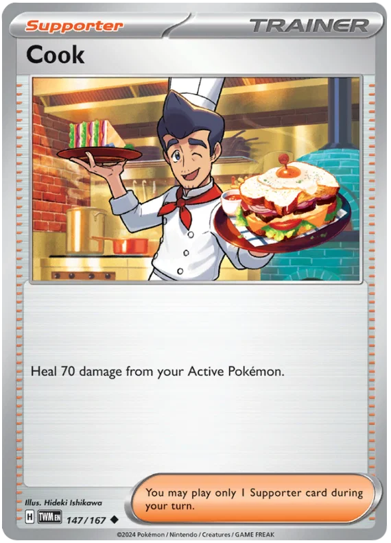 Pokémon Cook kaart nummer 147 common uit de Twilight Masquerade set