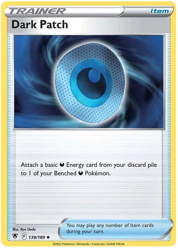 Dark Patch trainer item kaart #139/189 uit de Pokémon Astral Radiance set