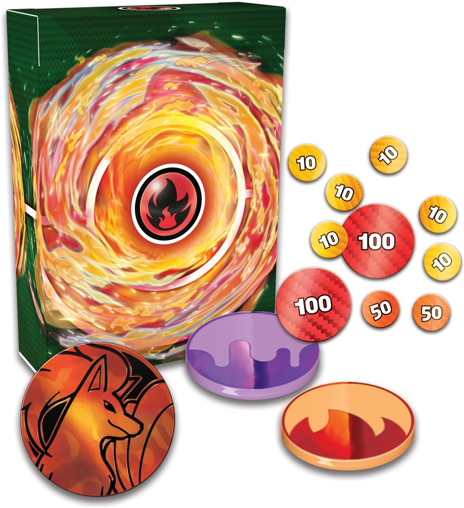 Pokémon Deluxe ex Battle Deck Ninetales met Ninetales ex, Vulpix, Rapidash en grote Ninetales munt – compleet 60-kaartendeck voor gevorderde spelers