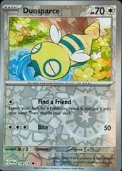 Dunsparce reverse holo Pokémon kaart #156 uit de Paldea Evolved set