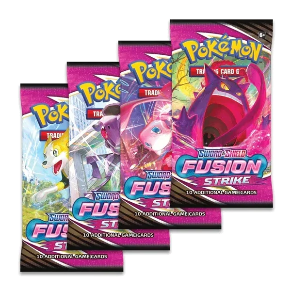 Pokémon Fusion Strike Booster met Gengar VMAX, Mew VMAX, alt art en regenboog kaarten