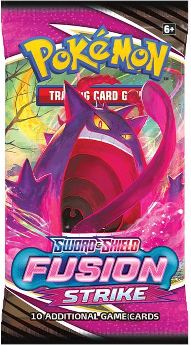 Pokémon Fusion Strike Booster met Gengar VMAX, Mew VMAX, alt art en regenboog kaarten