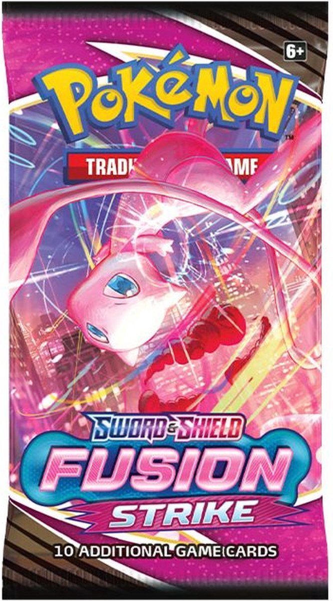 Pokémon Fusion Strike Booster met Gengar VMAX, Mew VMAX, alt art en regenboog kaarten