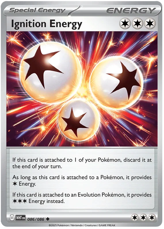 Ignition Energy common kaart #086 uit de Pokémon White Flare set