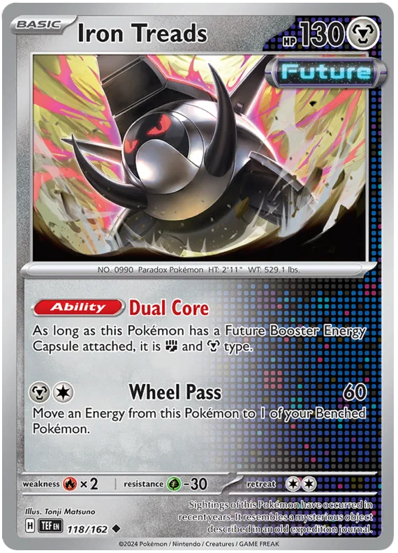 Pokémon Iron Threads common kaart nummer 118 uit de Temporal Forces set