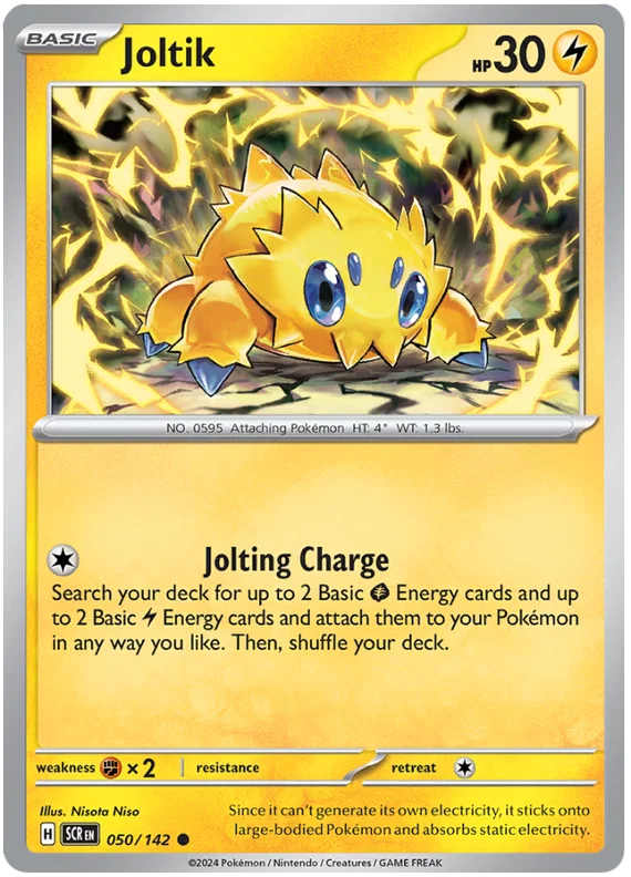 Pokémon Joltik common kaart #050 uit de Stellar Crown set
