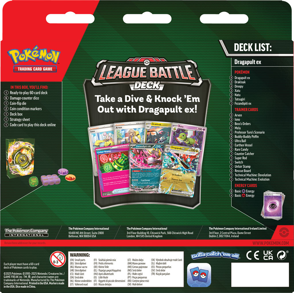 Pokémon League Battle Deck Dragapult ex – pre-order april