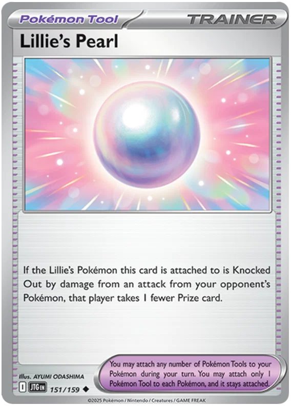 Pokémon kaart Lillie's Pearl common uit de set Journey Together, nummer 151